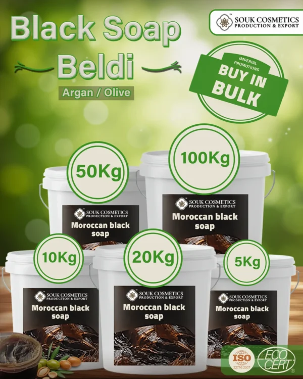 Moroccan Black Beldi Soap Wholesale Supplier
